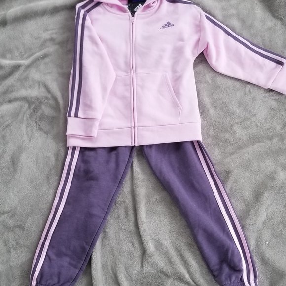 NWT Adidas 2pc Girls Jogger Set - Picture 3 of 7
